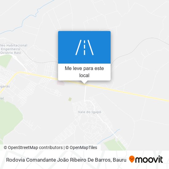 Rodovia Comandante João Ribeiro De Barros mapa