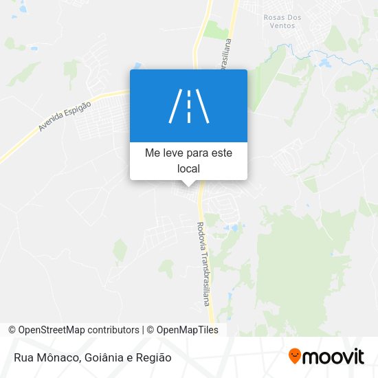 Rua Mônaco mapa