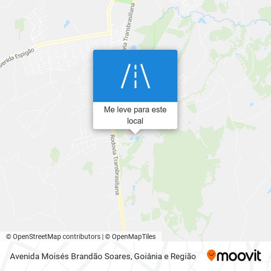 Avenida Moisés Brandão Soares mapa