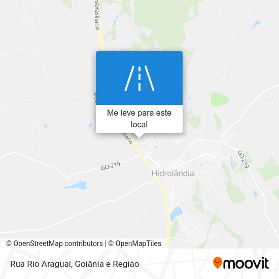 Rua Rio Araguai mapa