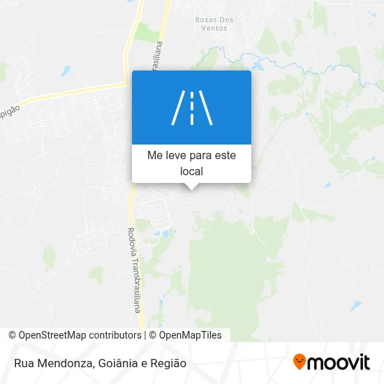 Rua Mendonza mapa
