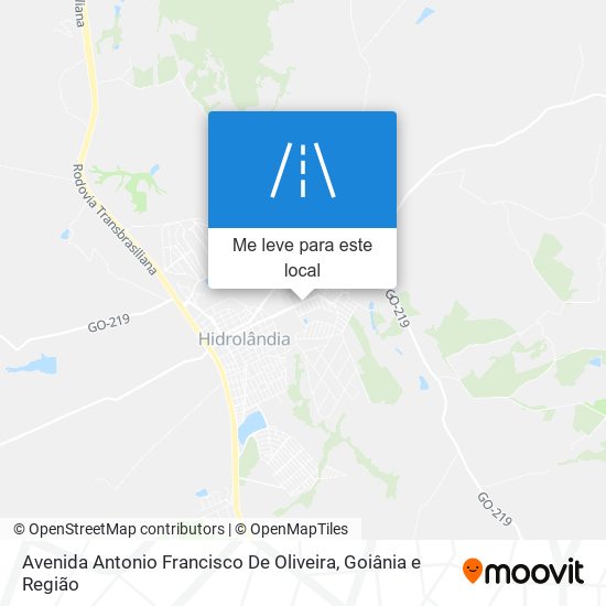 Avenida Antonio Francisco De Oliveira mapa