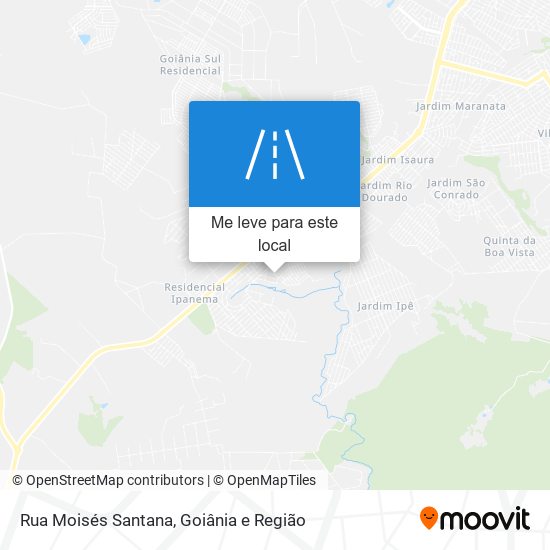 Rua Moisés Santana mapa