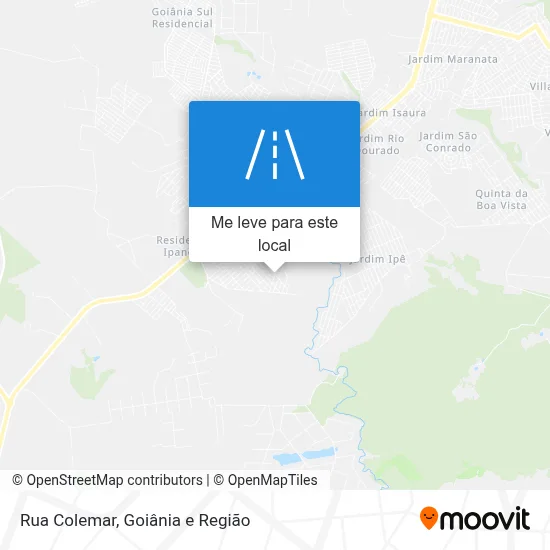 Rua Colemar mapa