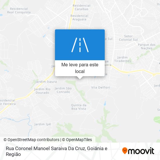 Rua Coronel Manoel Saraiva Da Cruz mapa