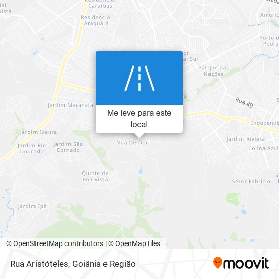 Rua Aristóteles mapa