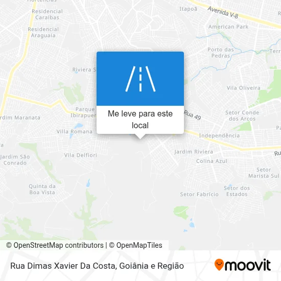 Rua Dimas Xavier Da Costa mapa