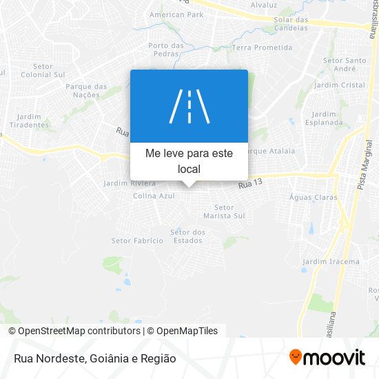 Rua Nordeste mapa