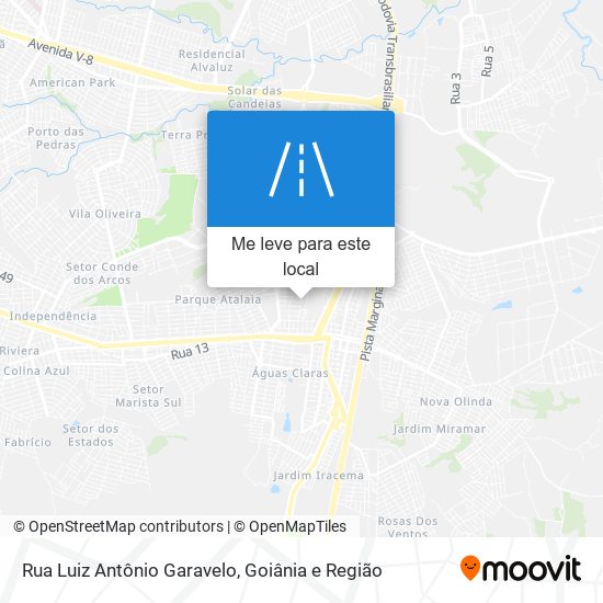 Rua Luiz Antônio Garavelo mapa