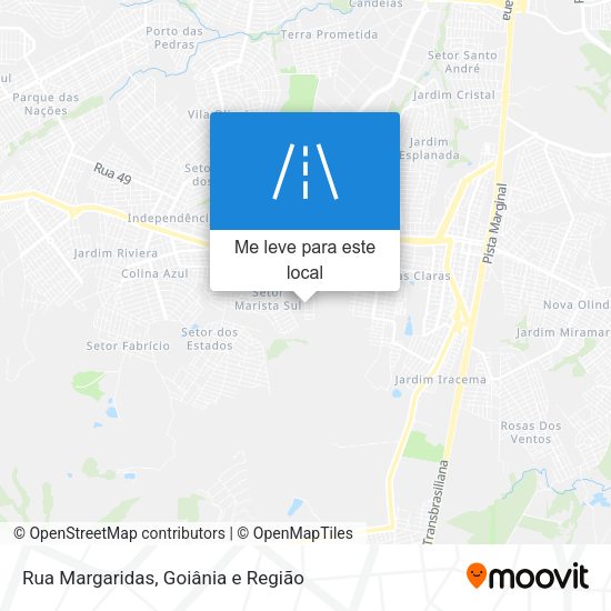 Rua Margaridas mapa