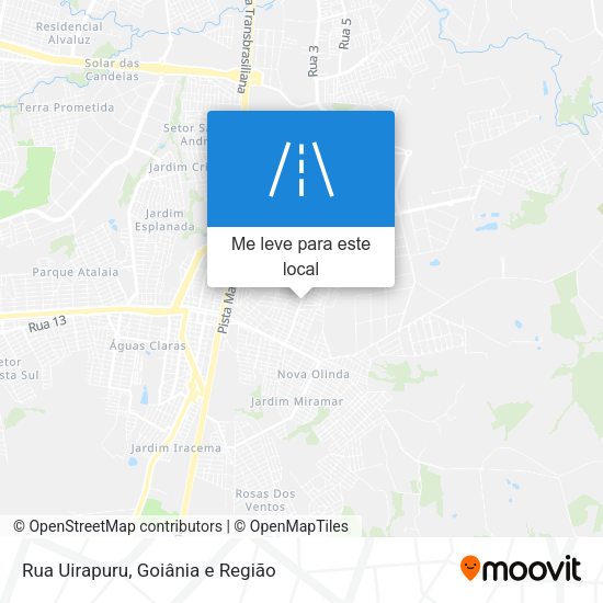 Rua Uirapuru mapa