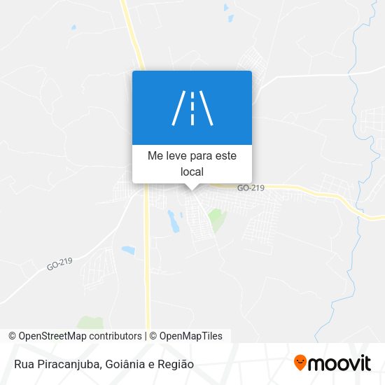 Rua Piracanjuba mapa