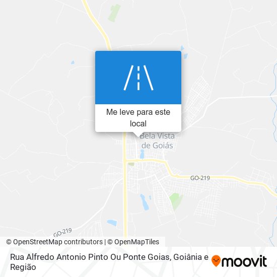 Rua Alfredo Antonio Pinto Ou Ponte Goias mapa