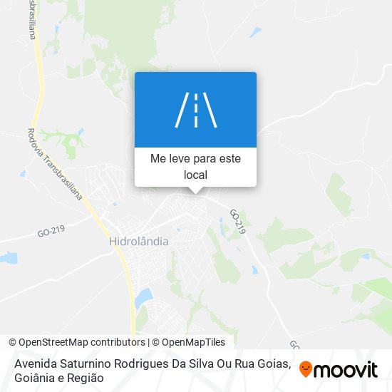 Avenida Saturnino Rodrigues Da Silva Ou Rua Goias mapa