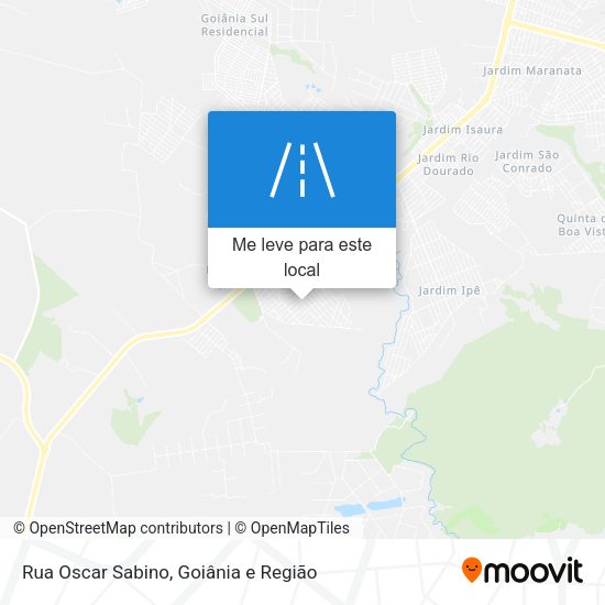 Rua Oscar Sabino mapa