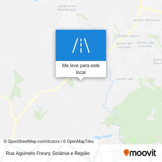 Rua Aguinelo Freury mapa
