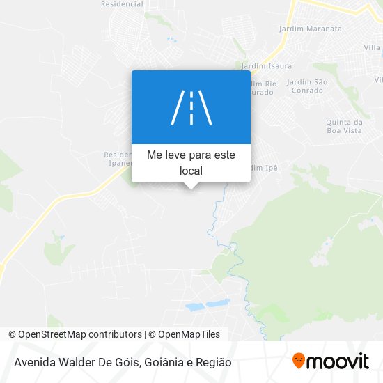 Avenida Walder De Góis mapa