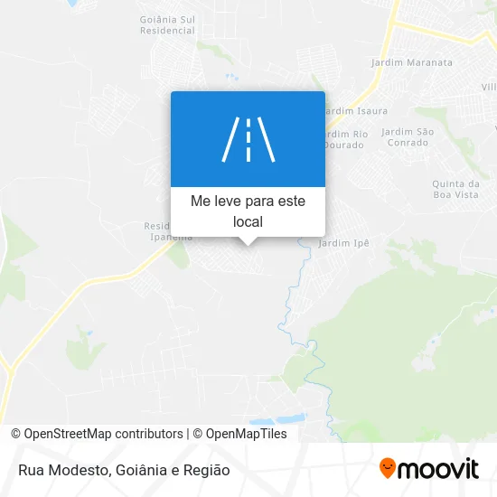 Rua Modesto mapa