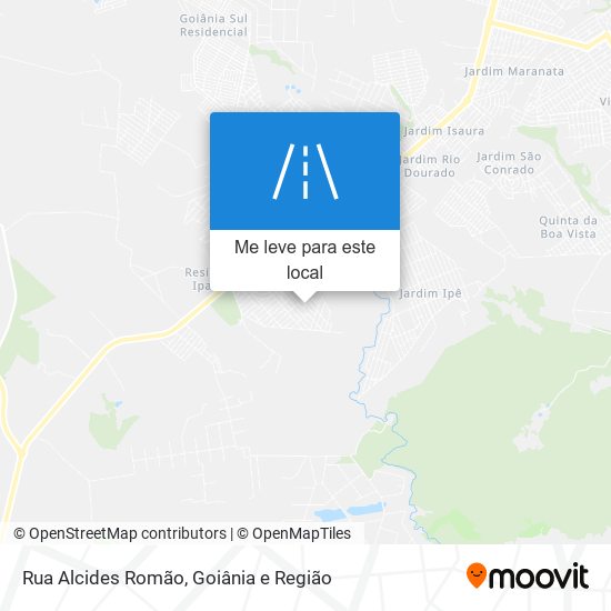 Rua Alcides Romão mapa