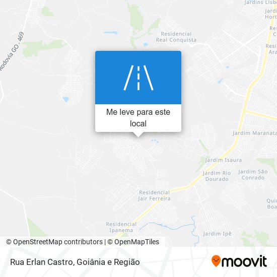 Rua Erlan Castro mapa