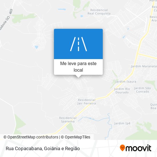 Rua Copacabana mapa