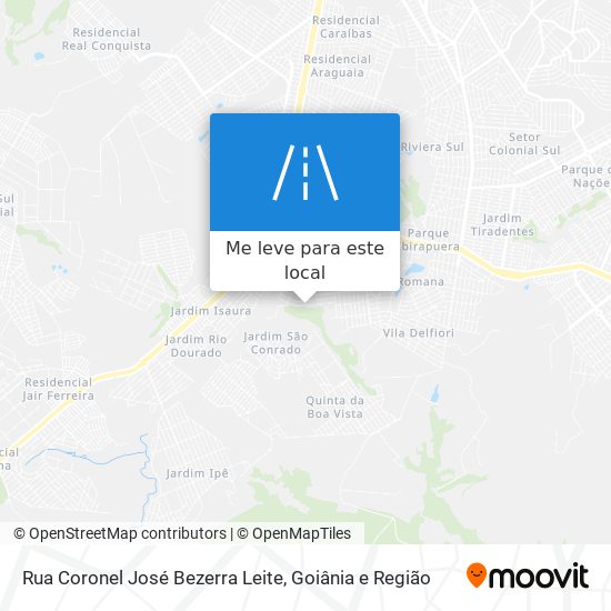 Rua Coronel José Bezerra Leite mapa