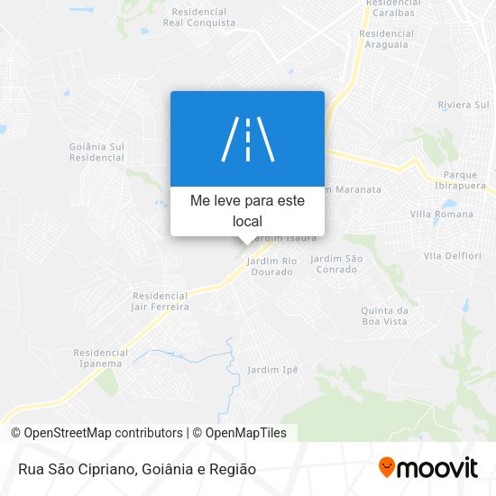 Rua São Cipriano mapa