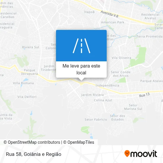 Rua 58 mapa