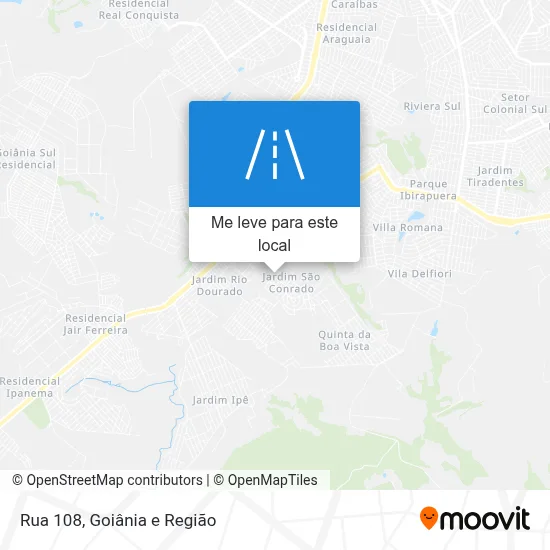 Rua 108 mapa