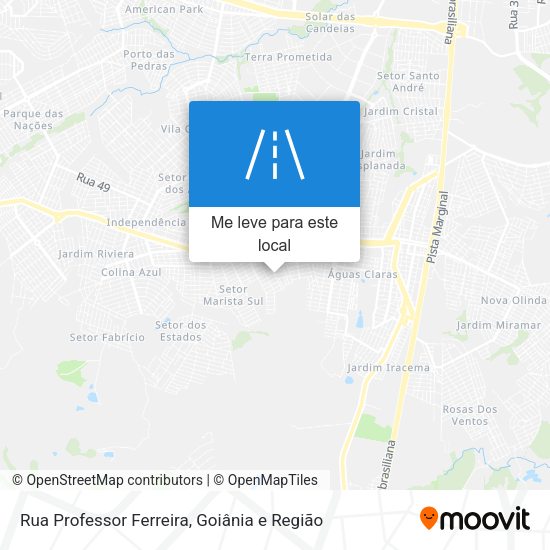 Rua Professor Ferreira mapa