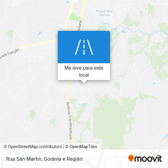 Rua San Martin mapa