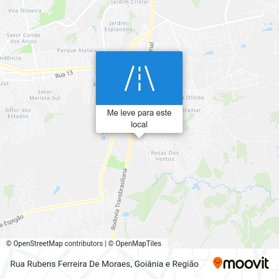 Rua Rubens Ferreira De Moraes mapa