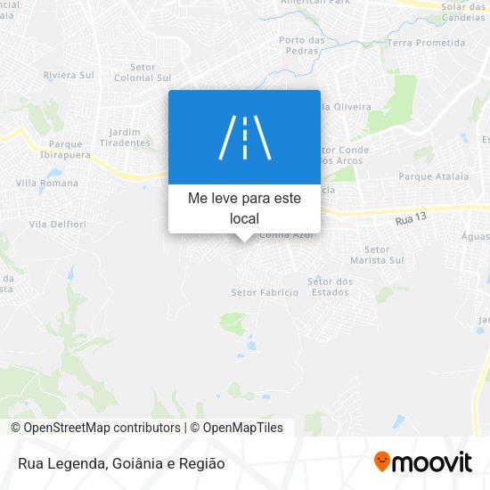 Rua Legenda mapa