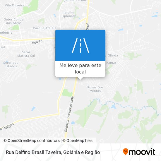 Rua Delfino Brasil Taveira mapa