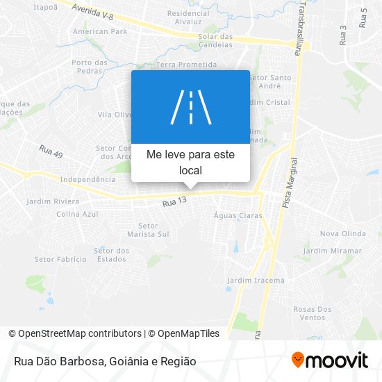 Rua Dão Barbosa mapa