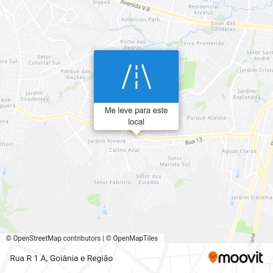 Rua R 1 A mapa