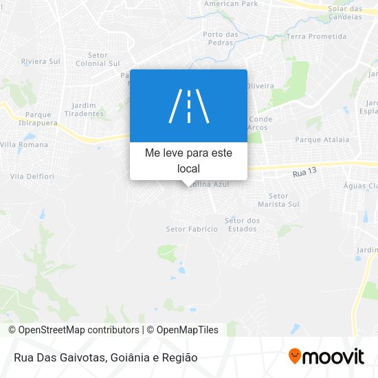 Rua Das Gaivotas mapa