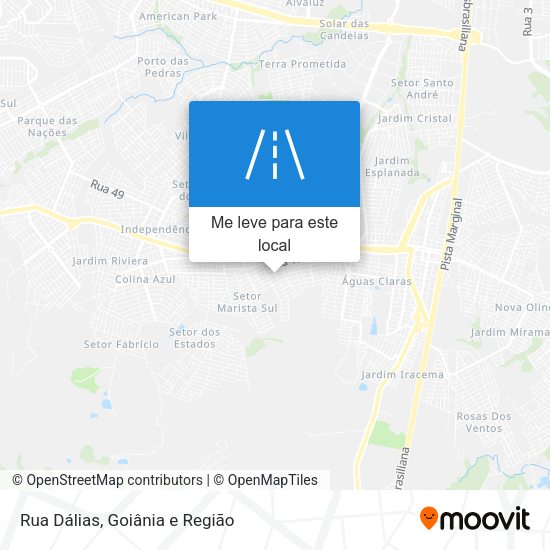 Rua Dálias mapa