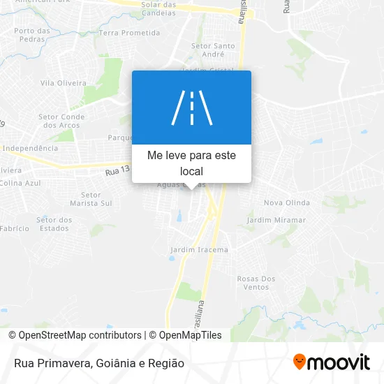 Rua Primavera mapa