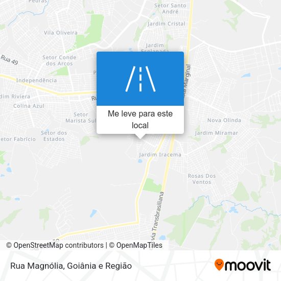 Rua Magnólia mapa