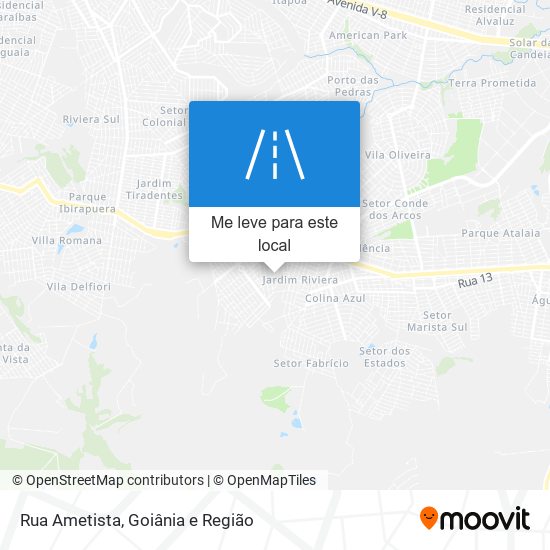 Rua Ametista mapa