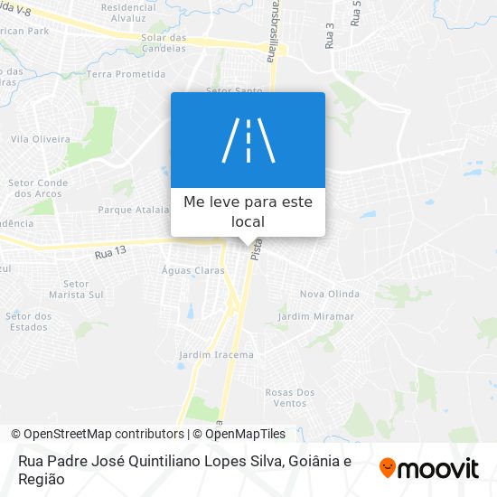 Rua Padre José Quintiliano Lopes Silva mapa