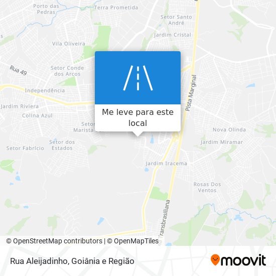 Rua Aleijadinho mapa