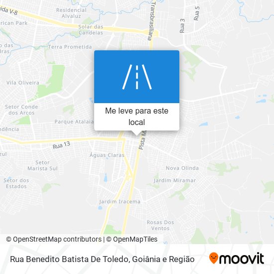 Rua Benedito Batista De Toledo mapa