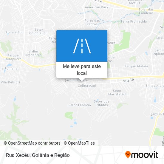 Rua Xexéu mapa