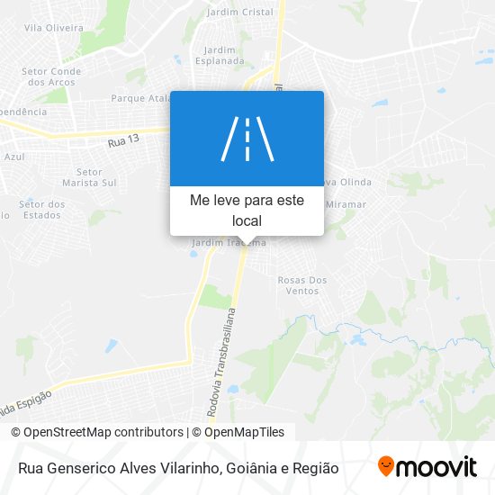 Rua Genserico Alves Vilarinho mapa