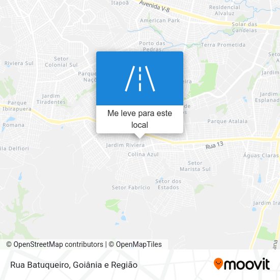 Rua Batuqueiro mapa