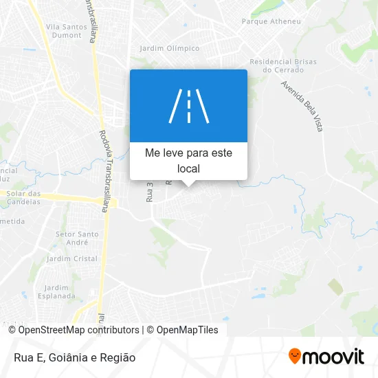 Rua E mapa