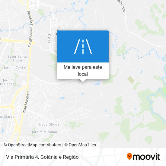 Via Primária 4 mapa