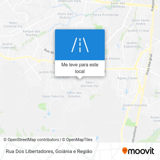 Rua Dos Libertadores mapa